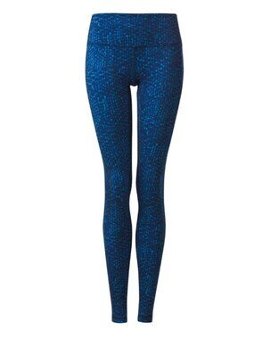 🍋 2/50 Lululemon Wunder Under Pant III Samba Snake Kayak Blue Hero Blue